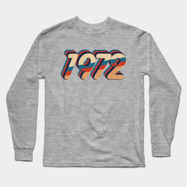 1972 - vintage retro 70s future b Long Sleeve T-Shirt by lord cobra